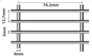 clear view fence 21.7*76.2mm